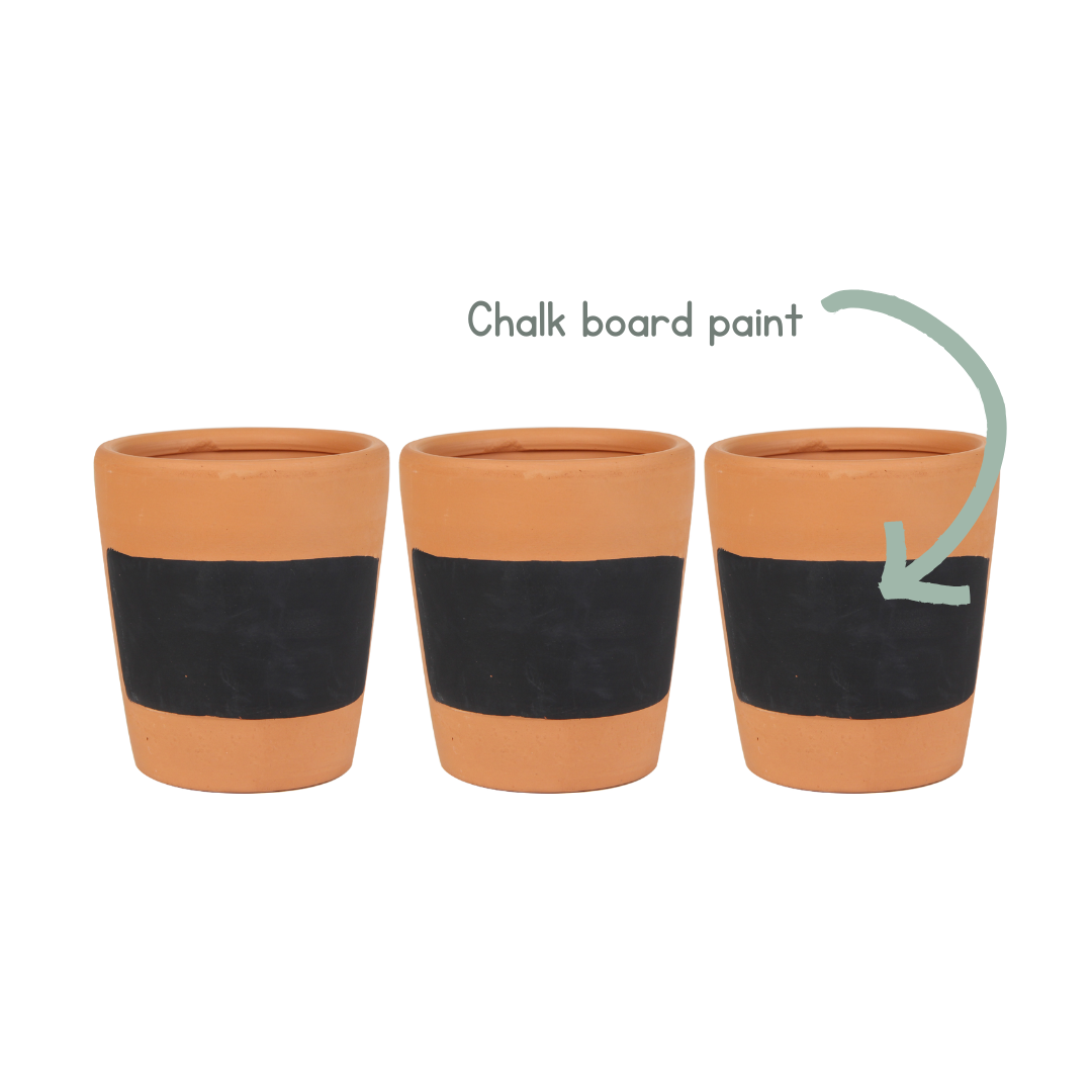3 pc Terracotta Herb Pot gift set