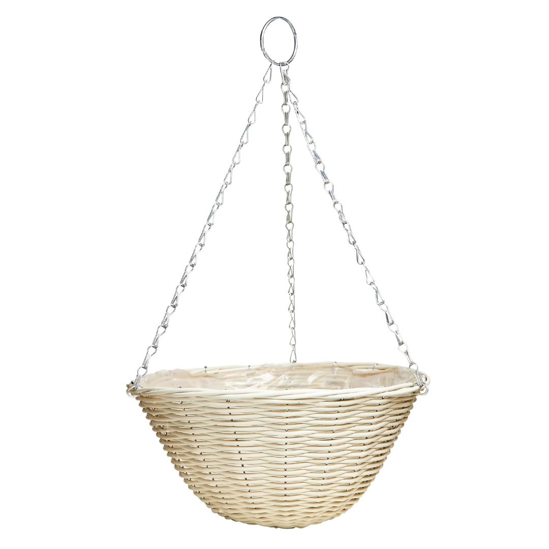 Good Roots Rattan Effect Hanging Basket