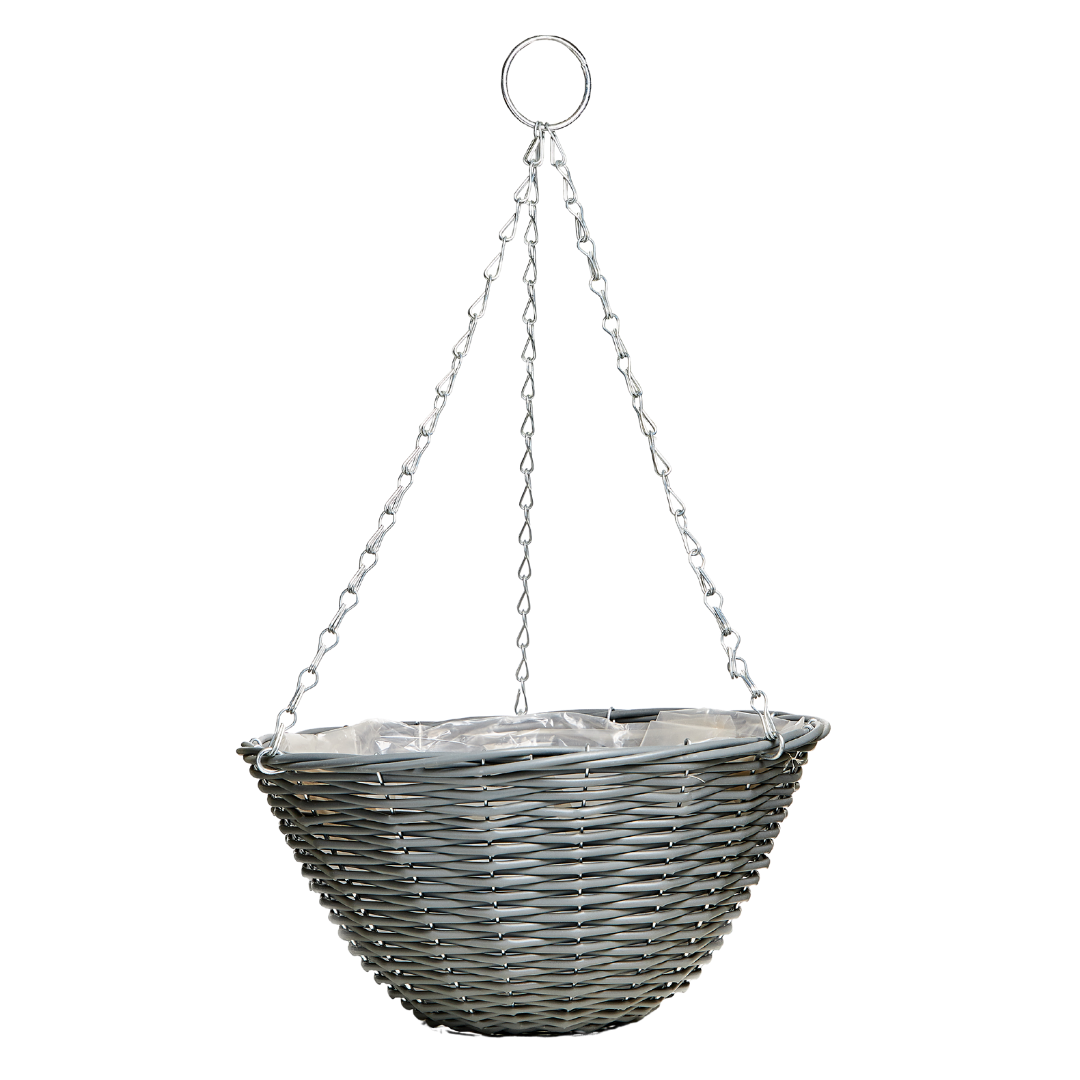 Good Roots Rattan Effect Hanging Basket