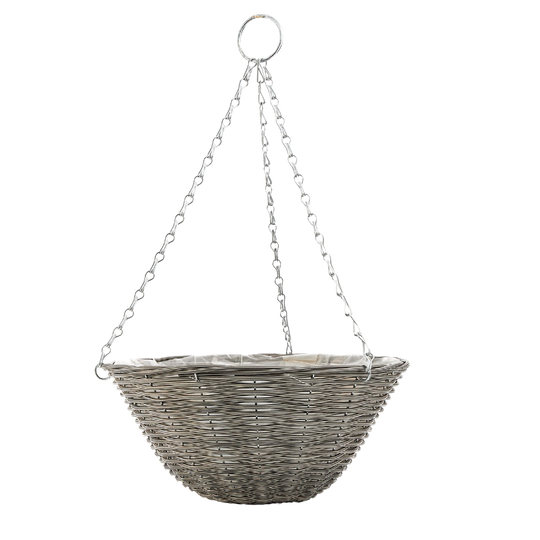 Good Roots Rattan Effect Hanging Basket